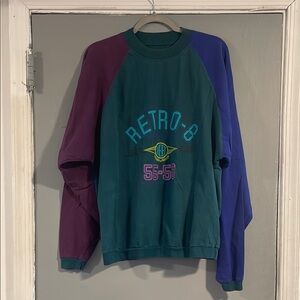 VTG HEET Green and Purple Long‎ Sleeve Tee size m